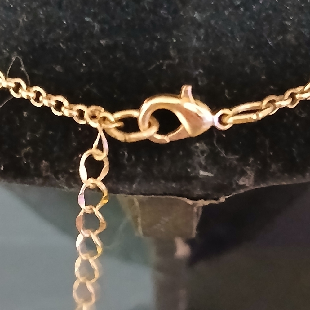 Monet gold tone Rhine stone necklace - Picture 6 of 11